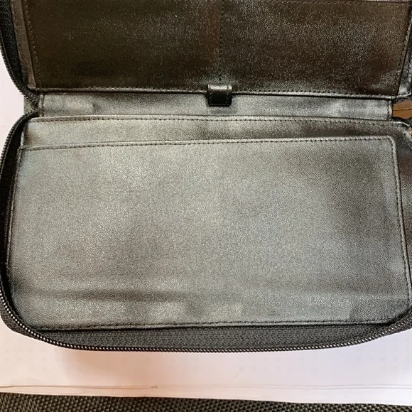 Vintage Lee Sands Eel Skin Wallet Clutch Crossbody - Picture 6 of 15